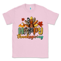 Bubblegum Pink happy thanksgiving Classic Tee - CowGirlArtShop