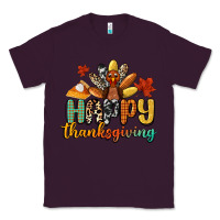 Plum happy thanksgiving Classic Tee - CowGirlArtShop