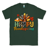 Sports Green happy thanksgiving Classic Tee - CowGirlArtShop