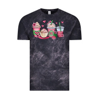Cloud Black valentines day coffee cups Vintage Tee - OliviaCreatesArt