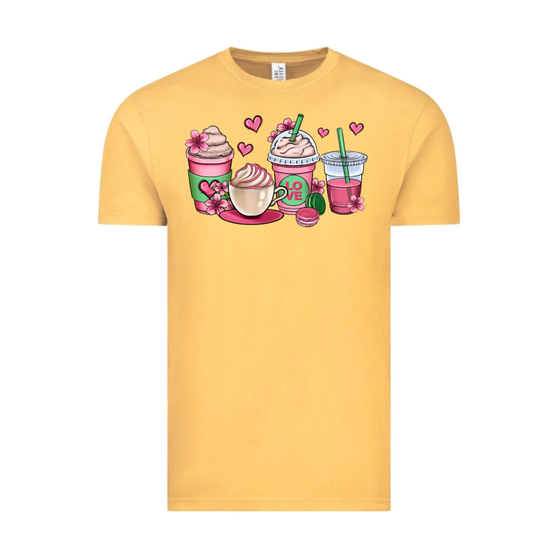 Valentines Day Coffee Cups Vintage Tee by OliviaCreatesArt | Teevron