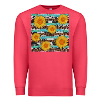 Cardinal sunflower western seamless revize Premium Sweatshirt - AdoDesignShop