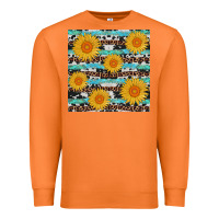 Carrot sunflower western seamless revize Premium Sweatshirt - AdoDesignShop