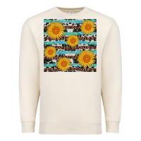Sandshell sunflower western seamless revize Premium Sweatshirt - AdoDesignShop