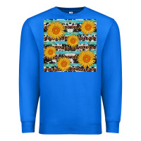 True Royal sunflower western seamless revize Premium Sweatshirt - AdoDesignShop