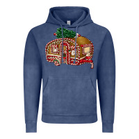 Vintage Denim caravan gingerbread Vintage Hoodie - FaDigitalArtStudio