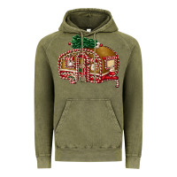 Vintage Olive caravan gingerbread Vintage Hoodie - FaDigitalArtStudio