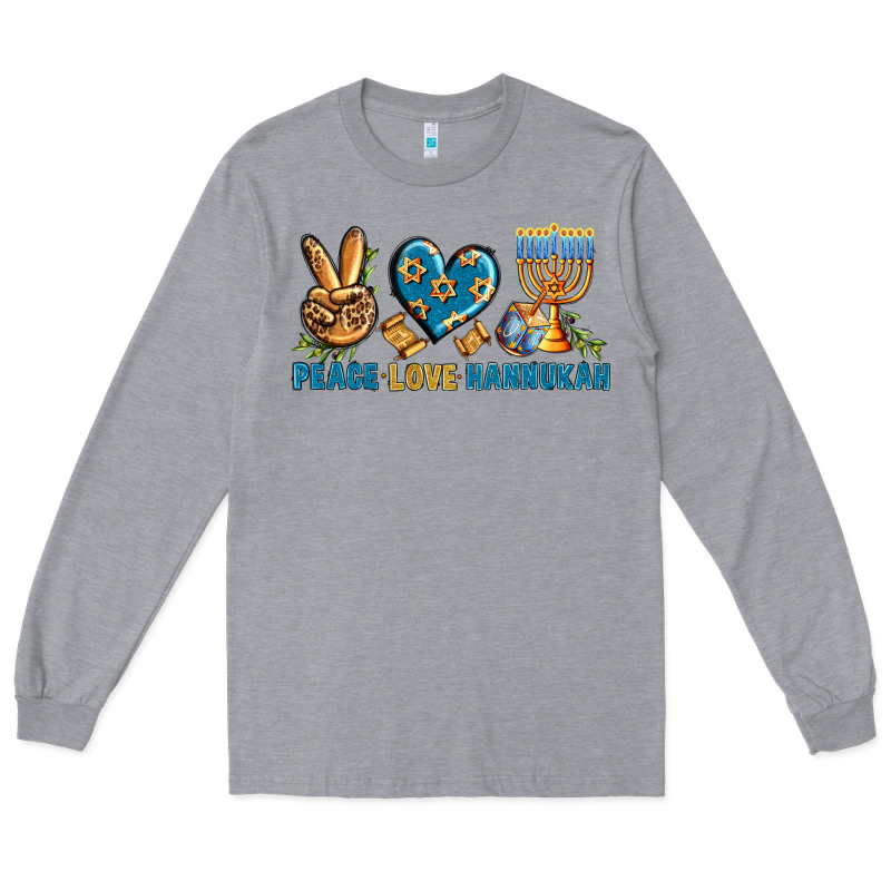 Peace Love Hannukah Long Sleeve Tee by BundleAndBundleShop | Teevron