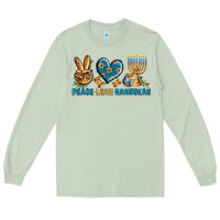 Matcha Peace Love Hannukah Long Sleeve Tee - BundleAndBundleShop