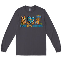 Smoke Peace Love Hannukah Long Sleeve Tee - BundleAndBundleShop