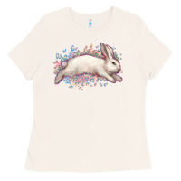 Bone Easter Bunny leopard Easter Day Ladies Tee - HowdyJamesFarm