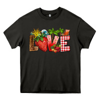 Asphalt love strawberry Heavy Core Tee - RanaPortraitStore