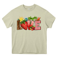 Mossy love strawberry Heavy Core Tee - RanaPortraitStore