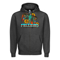 Charcoal Heather freebird thunderbird Zipper Hoodie - AdoDesignShop