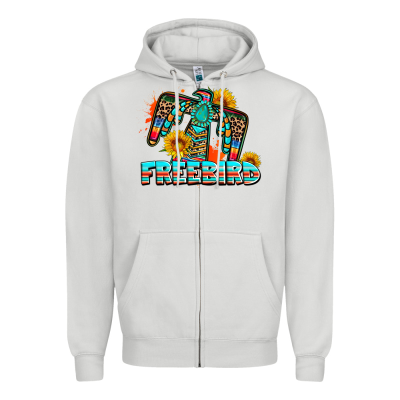 Freebird Thunderbird Zipper Hoodie by AdoDesignShop | Teevron