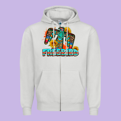 Freebird Thunderbird Zipper Hoodie Designed By Adodesignshop