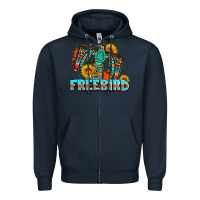 Navy freebird thunderbird Zipper Hoodie - AdoDesignShop