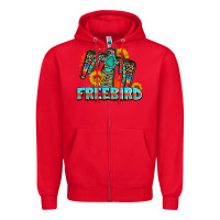 Red freebird thunderbird Zipper Hoodie - AdoDesignShop