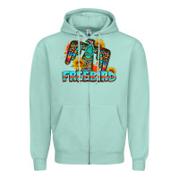 Seafoam freebird thunderbird Zipper Hoodie - AdoDesignShop