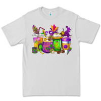 Dove Grey mardi gras coffee cups cowgirl Premium Tee - CowGirlArtShop