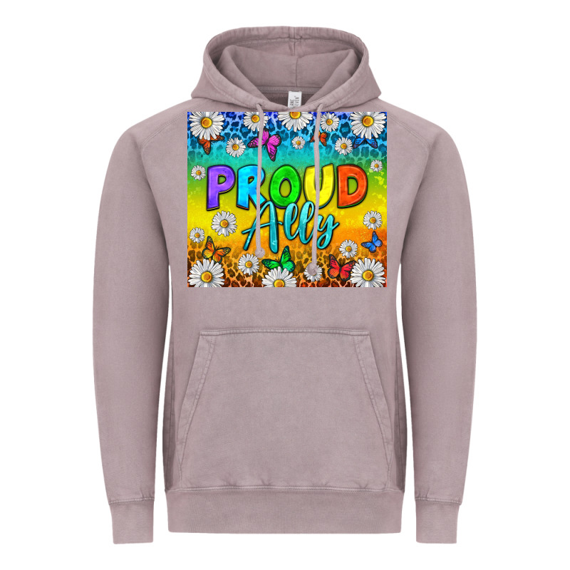 Lgbtq+ Proud Ally With Daisy Tumbler Vintage Hoodie by BundleAndBundleShop | Teevron