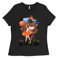 Black Be the light Ladies Tee - CowGirlArtShop