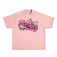 Salmon Strong Cancer Awareness Urban Heavy Tee - FaDigitalArtStudio