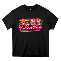 Black be my valentine Heavy Core Tee - HowdyJamesFarm