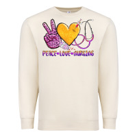 Sandshell peace love nursing Premium Sweatshirt - AdoDesignShop