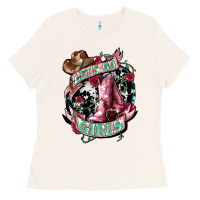 Bone Let's go Girl's Cowboy boots Ladies Tee - HowdyJamesFarm