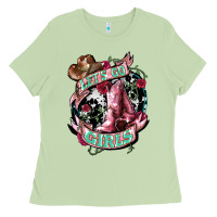 Let's Go Girl's Cowboy Boots Ladies Tee | Teevron