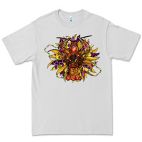 Dove Grey mardi gras sunflower Premium Tee - CowGirlArtShop