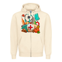 Sandshell nurse  and fall Zipper Hoodie - AdoDesignShop