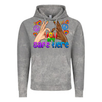 Cloud Rock LGBTQ+ You Are Safe Here Vintage Hoodie - BundleAndBundleShop