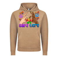 Vintage Coffee LGBTQ+ You Are Safe Here Vintage Hoodie - BundleAndBundleShop