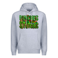 Heather Grey pinches get stitches st patricks Premium Hoodie - LillyAllenDesigns