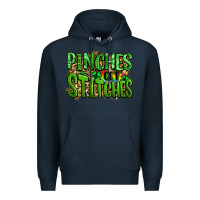 Navy pinches get stitches st patricks Premium Hoodie - LillyAllenDesigns