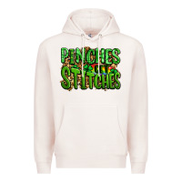 Pale Pink pinches get stitches st patricks Premium Hoodie - LillyAllenDesigns