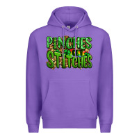 Purple pinches get stitches st patricks Premium Hoodie - LillyAllenDesigns