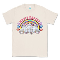 Natural Happy easter bunny tails Classic Tee - RanaPortraitStore
