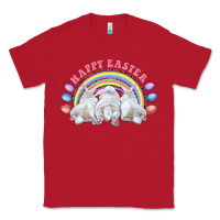 Red Happy easter bunny tails Classic Tee - RanaPortraitStore