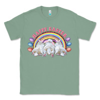 Sage Happy easter bunny tails Classic Tee - RanaPortraitStore