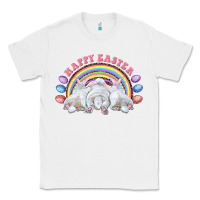 White Happy easter bunny tails Classic Tee - RanaPortraitStore