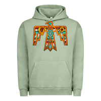 Pigment Oil Green thunderbird Urban Hoodie - JahusDesignShop