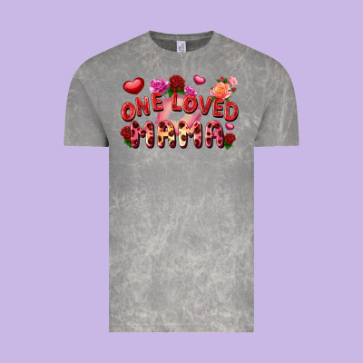One Loved Mama Valentine's Day Vintage Tee Designed By Fadigitalartstudio