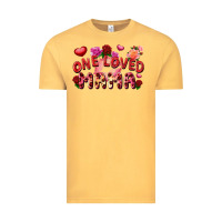 Vintage Mustard One loved mama Valentine's Day Vintage Tee - FaDigitalArtStudio