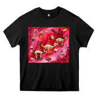 Black gnomies with food elements tumbler hjf Heavy Core Tee - HowdyJamesFarm