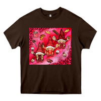 Chocolate Brown gnomies with food elements tumbler hjf Heavy Core Tee - HowdyJamesFarm