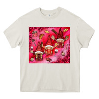 Cream gnomies with food elements tumbler hjf Heavy Core Tee - HowdyJamesFarm