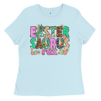 Baby Blue Easter Saurus Nurse Easter Day Ladies Tee - HowdyJamesFarm